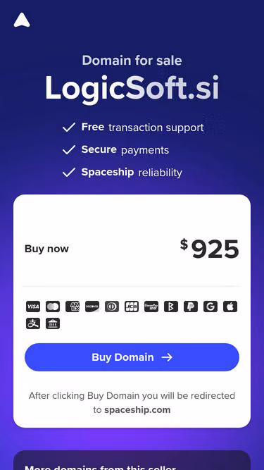 Screenshot of logicsoft.si