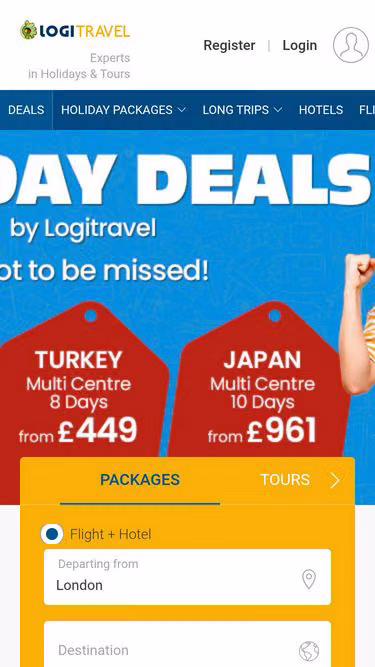 Screenshot of logitravel.co.uk