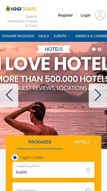 Screenshot of logitravel.eu