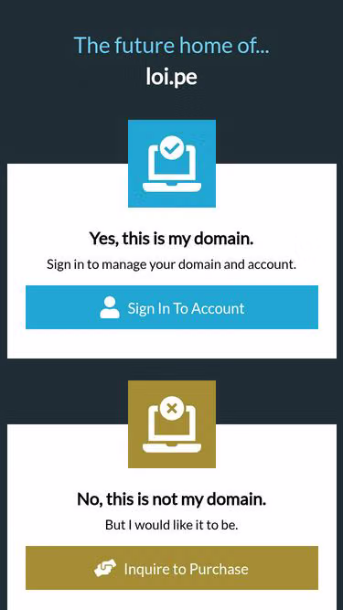 Screenshot of loi.pe