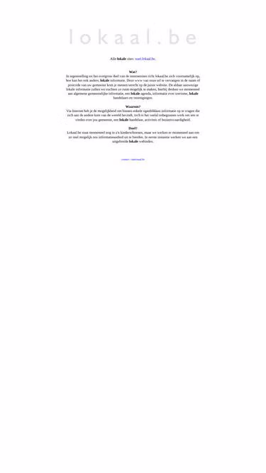 Screenshot of lokaal.be
