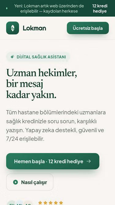 Screenshot of lokman.app