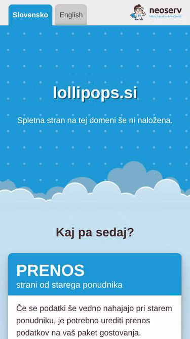 Screenshot of lollipops.si