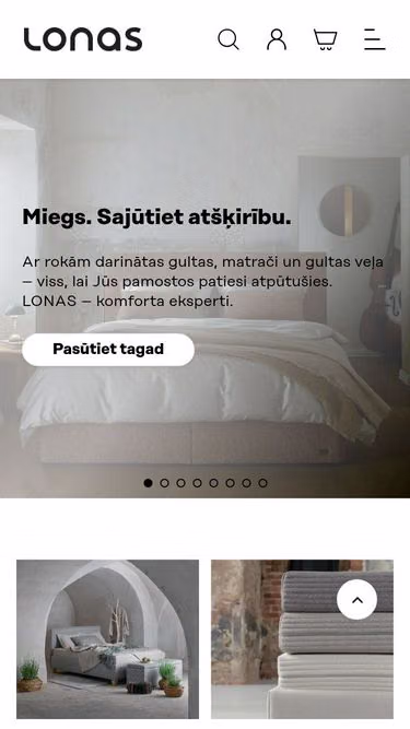 Screenshot of lonas.lv