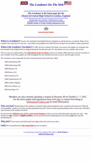 Screenshot of londoner.com