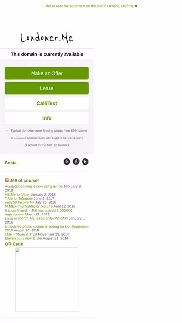 Screenshot of londoner.me