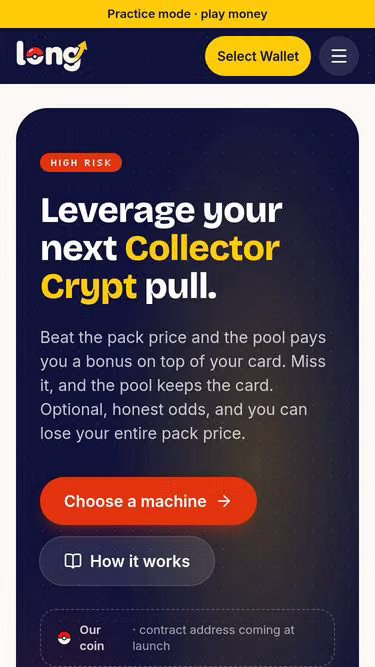Screenshot of long.cards