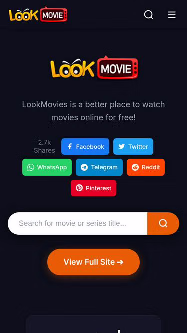 Screenshot of lookmovie.claims