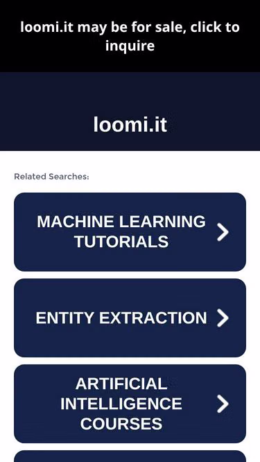 Screenshot of loomi.it