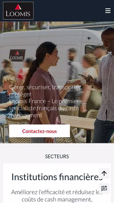 Screenshot of loomis.fr