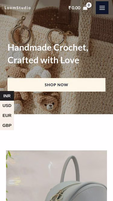 Screenshot of loomstudio.store