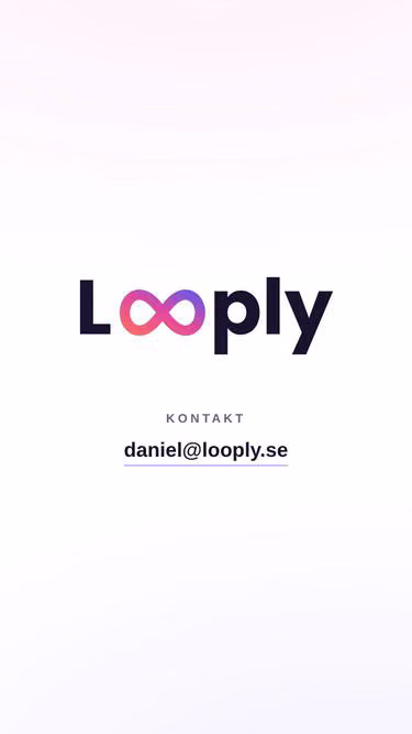 Screenshot of looply.se