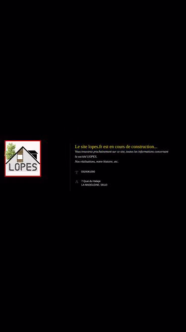 Screenshot of lopes.fr