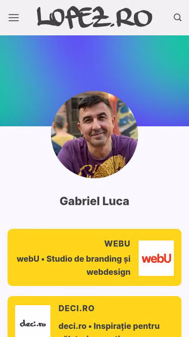 Screenshot of lopez.ro