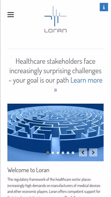 Screenshot of loran.gmbh