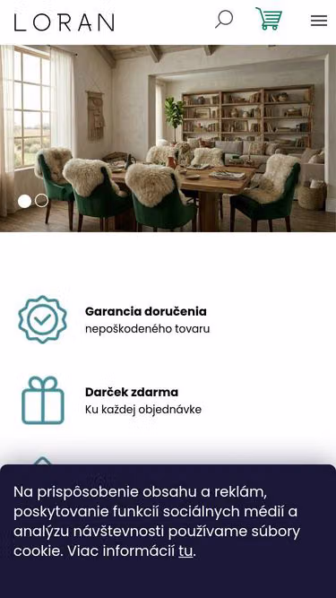 Screenshot of loran.sk