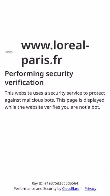 Screenshot of loreal-paris.fr