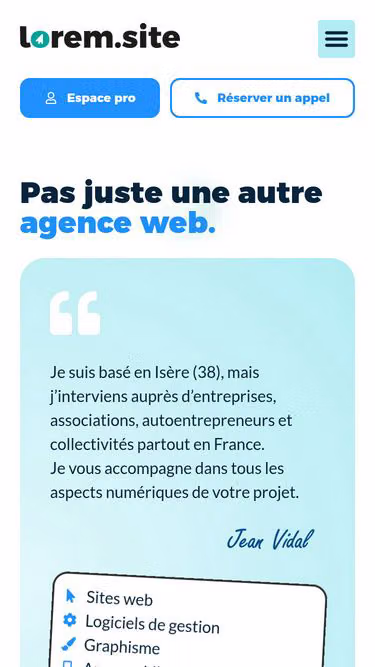 Screenshot of lorem.site