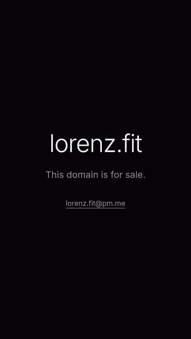 Screenshot of lorenz.fit
