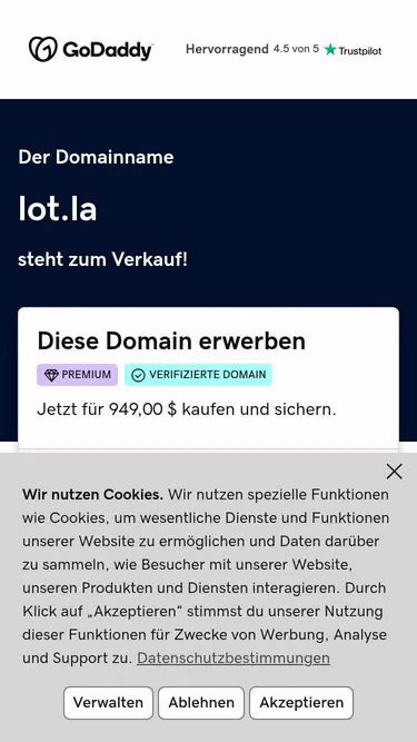 Screenshot of lot.la