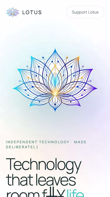 Screenshot of lotus.giving