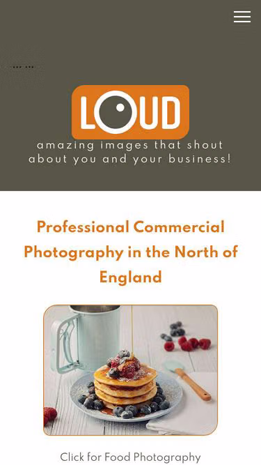 Screenshot of loud.photography