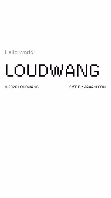 Screenshot of loud.wang