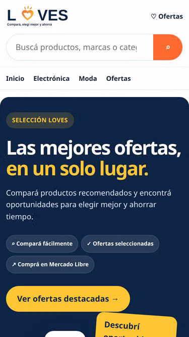Screenshot of loves.com.ar