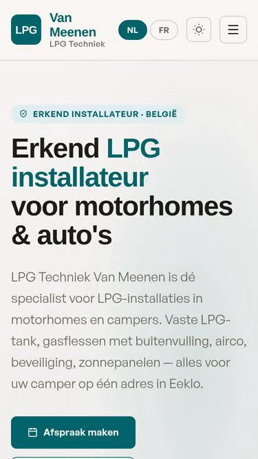 Screenshot of lpg.be