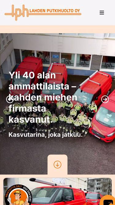Screenshot of lph.fi