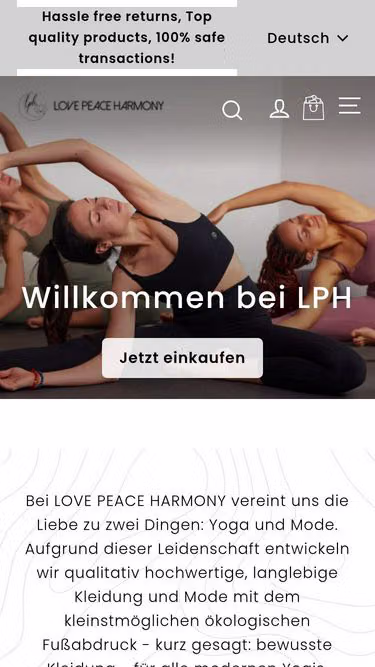 Screenshot of lph.yoga