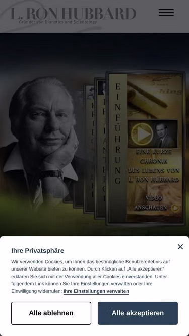 Screenshot of lronhubbard.de