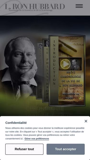 Screenshot of lronhubbard.fr