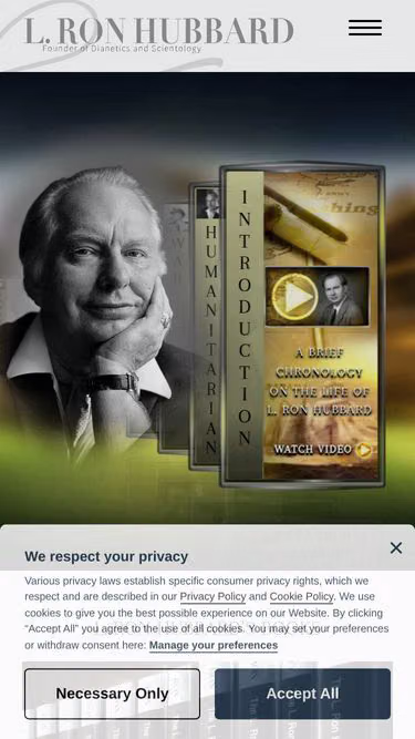 Screenshot of lronhubbard.ie