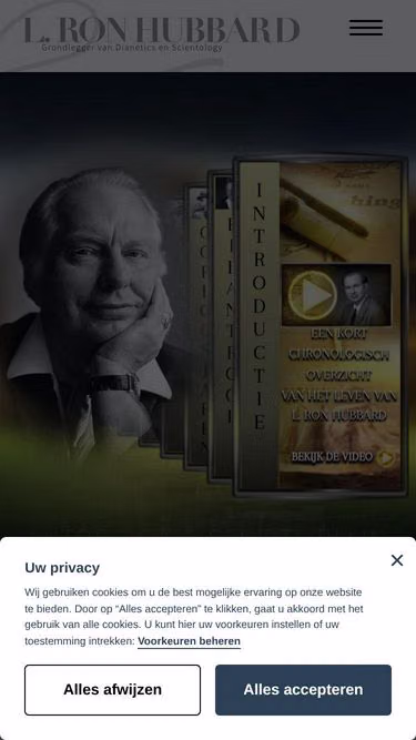 Screenshot of lronhubbard.nl