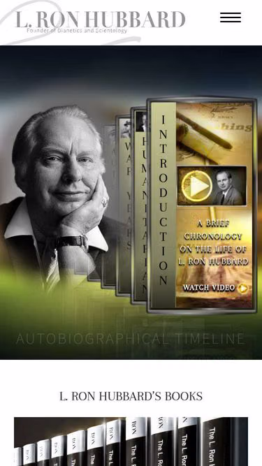 Screenshot of lronhubbard.rw
