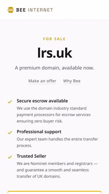 Screenshot of lrs.uk
