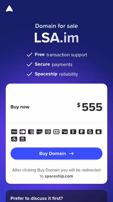 Screenshot of lsa.im