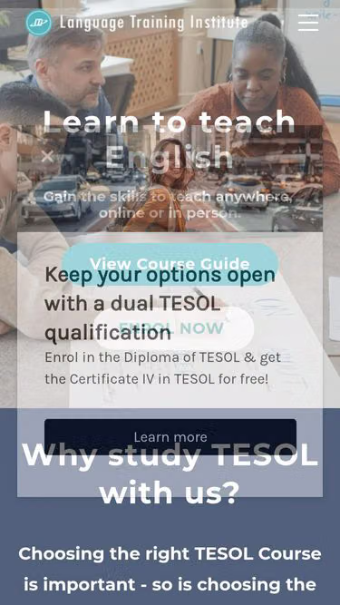Screenshot of lti.edu.au