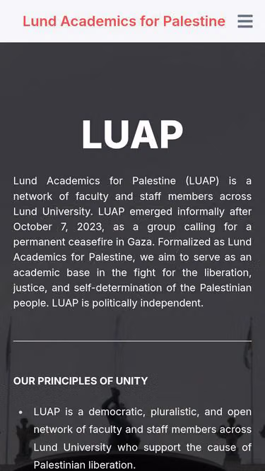 Screenshot of luap.se