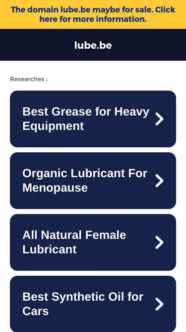 Screenshot of lube.be