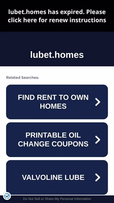 Screenshot of lubet.homes