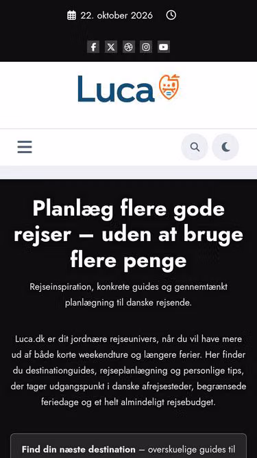 Screenshot of luca.dk