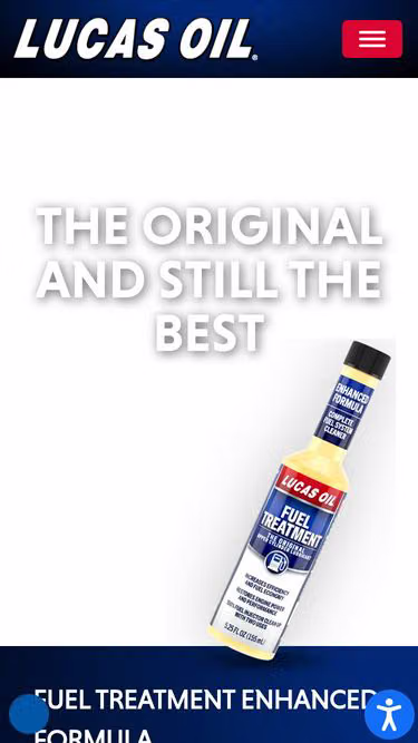 Screenshot of lucasoil.com