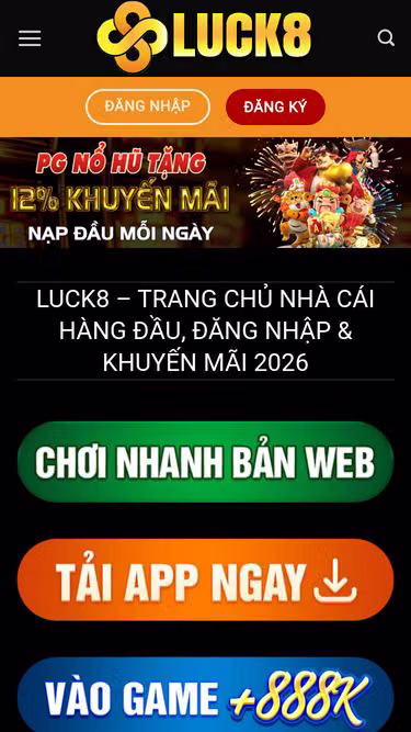 Screenshot of luck8.delivery