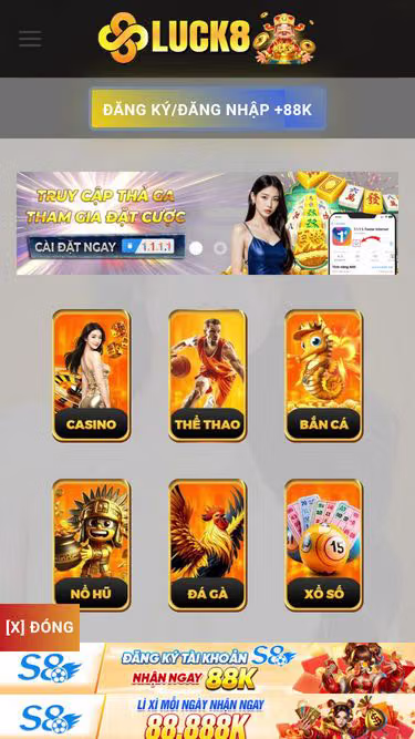 Screenshot of luck8.dog
