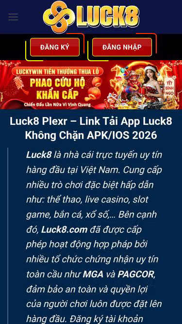 Screenshot of luck8.hair