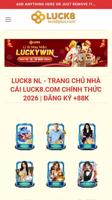 Screenshot of luck8.studio