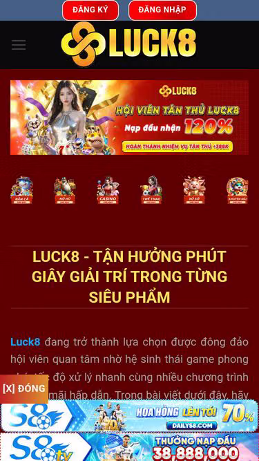 Screenshot of luck88.tech