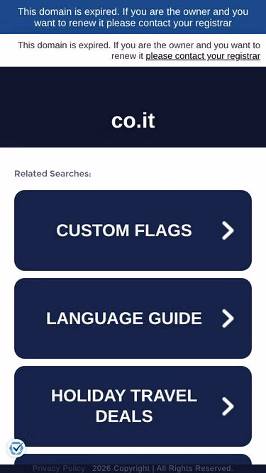 Screenshot of luckycapone.co.it
